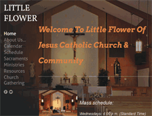 Tablet Screenshot of littleflowercatholicchurch.org